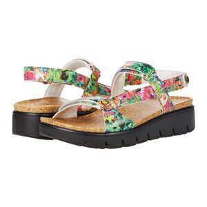 Alegria Henna Vegan Leather Strappy Sandals with Adjustable Straps and Durable O